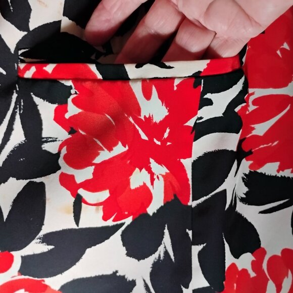 Lillie Rubin Vintage Silk Blazer Womens size 6 Button front Jacket shoulder pads - Picture 4 of 5